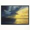 Designart - Sunset of Light and Shadows - Landscape Painting Canvas Print in Black Frame